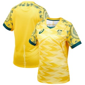 Jalkapallo Peliasut Australia Koti Pelipaita 2024 Lyhythihainen